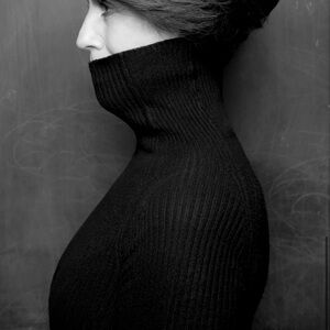 Pepa Pombo Elegant Black Double-Breasted Women's Sweater, definitely vintage.